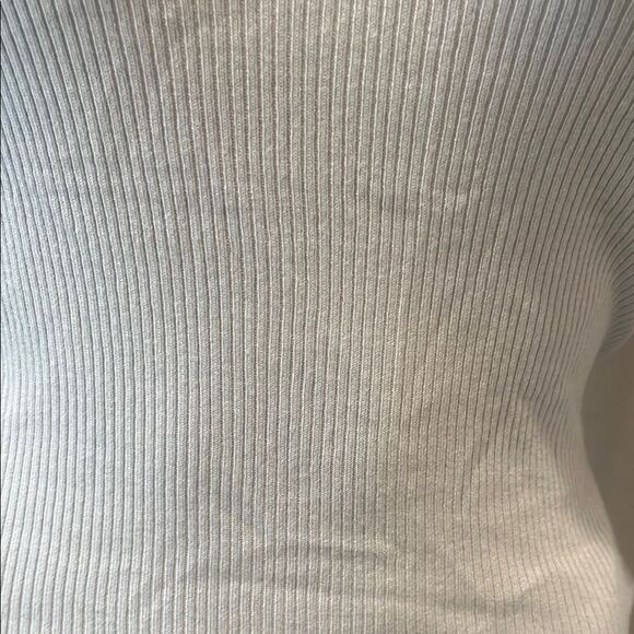 Guess Blue Fitted Sweatshirt with Mandarin Collar - Picture 2 of 6